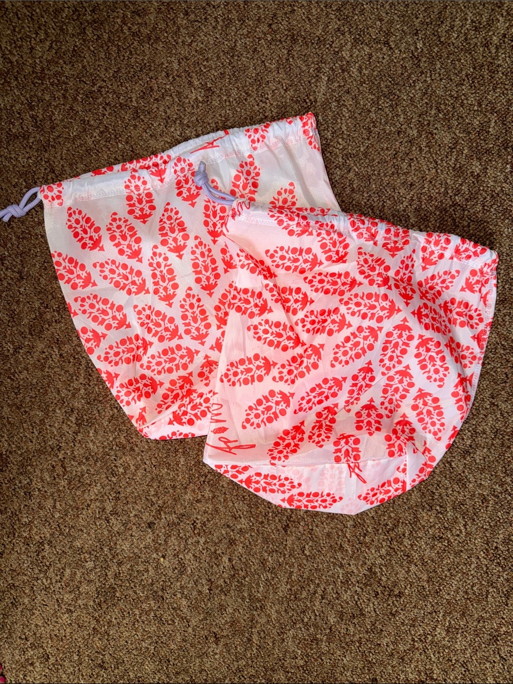 Women's Pink Floral Print Drawstring bag